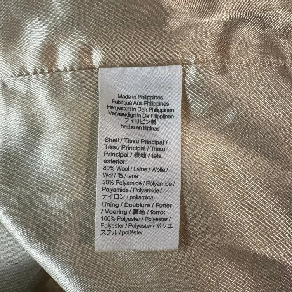 J. Crew Villa Coat in Italian Stadium Cloth Nello Gori Wool Blend Heather Sand - Picture 15 of 16